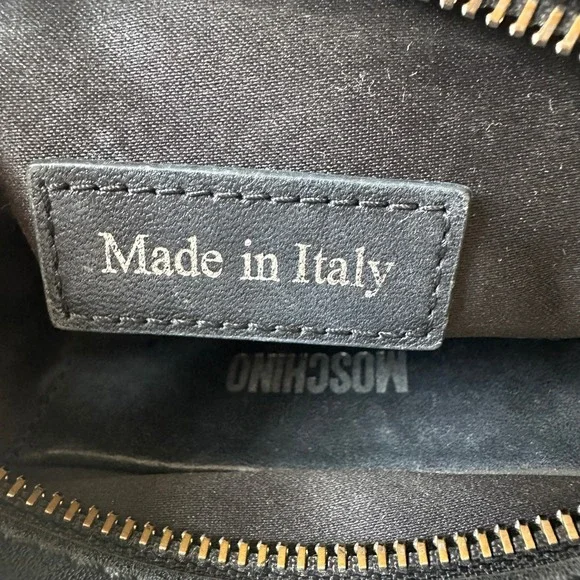 Moschino x Powerpuff Girls Buttercup Crossbody Bag Black Green Leather SS16 - Picture 12 of 17